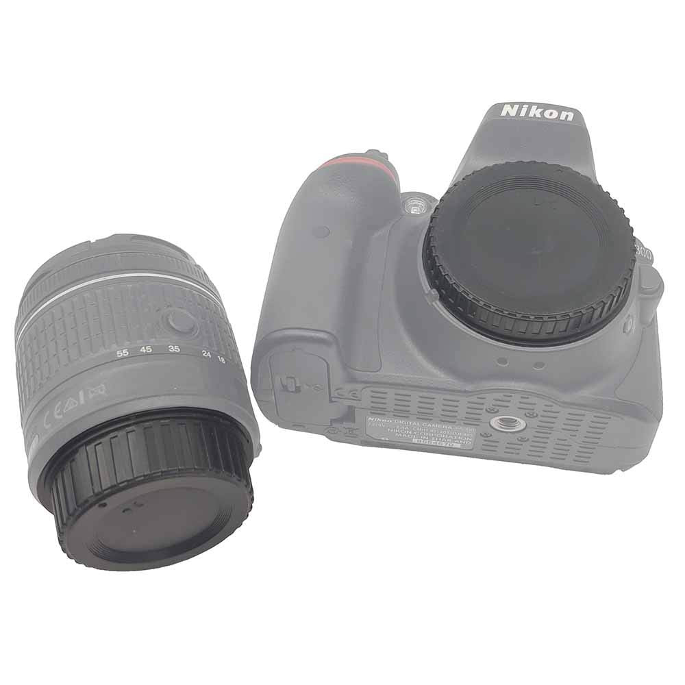 Front Body Cap And Rear Lens Cap Cover For Nikon D7500 D7200 D7100 D7000 D5600 D5300 D5200 D5100 D3500 D3400 D3300 D3200 D3100 D